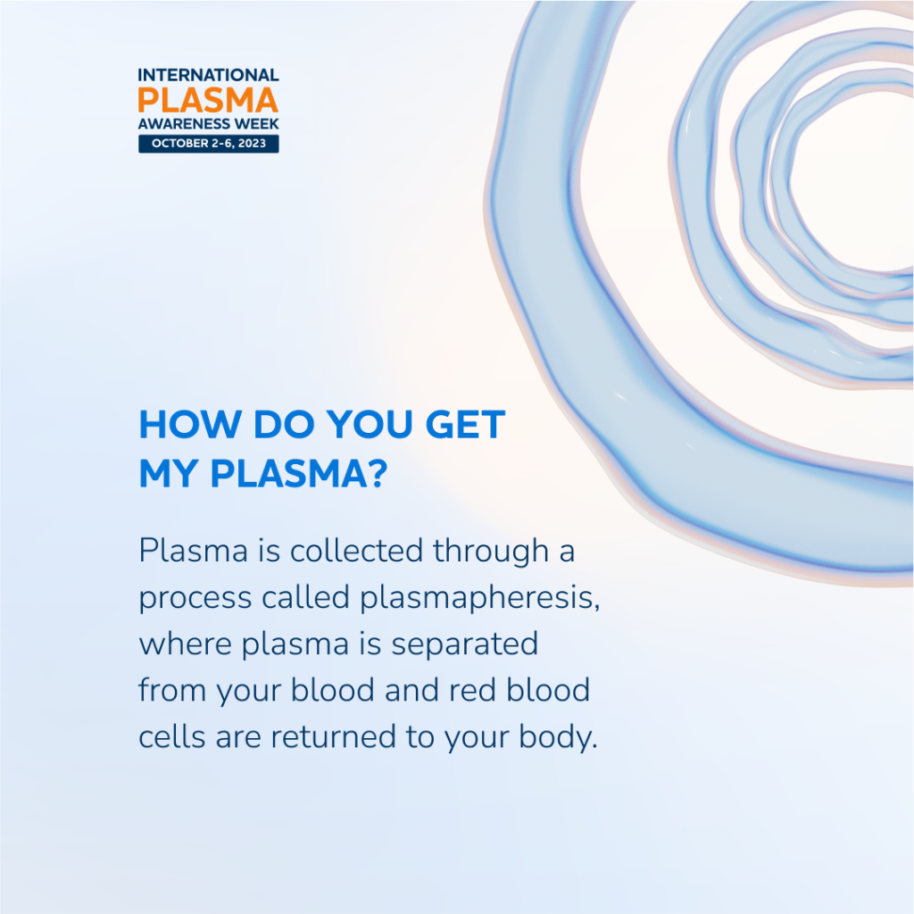 International Plasma Awareness Week Donating Plasma